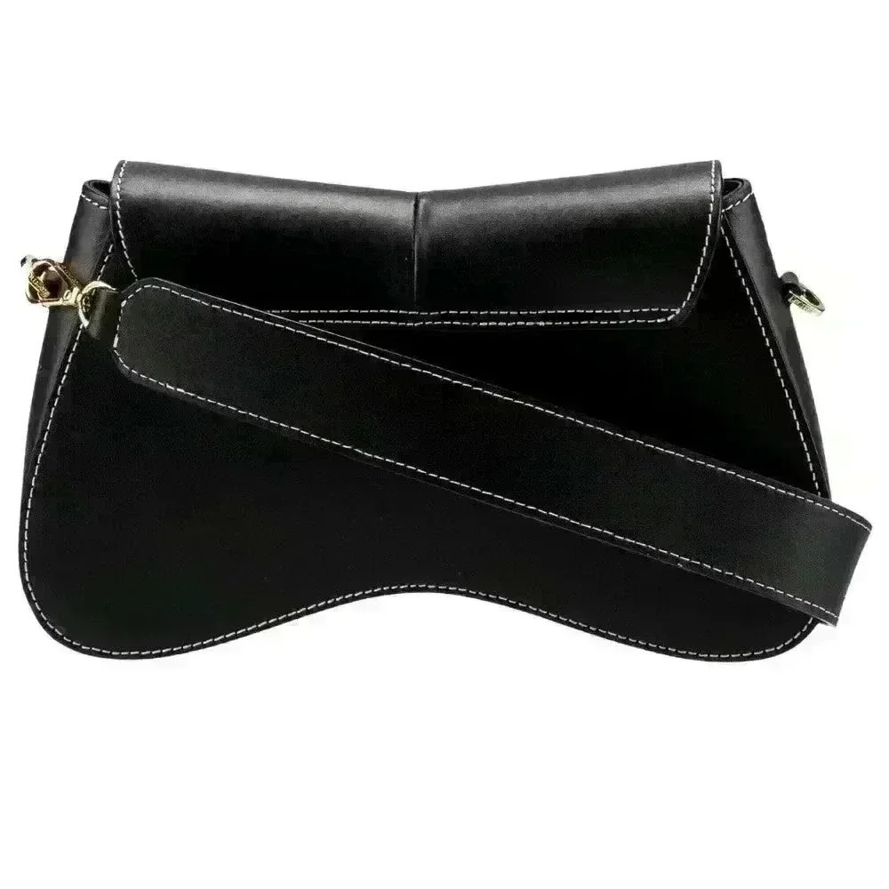 Elleme Black White Contrast Topstitch Bag — image 6 of 8